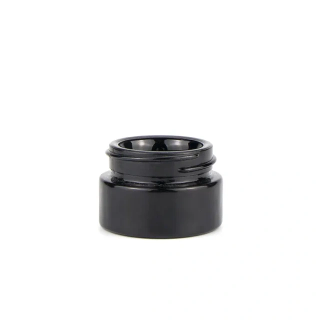 Jar cannabis oil round glass canister with lid cbd jar whosesale