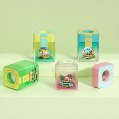 Pop vac Refillable Storage Vacuum Seal jar tash jars for weed jar cannibas child proof jar ﻿glass jar supplier