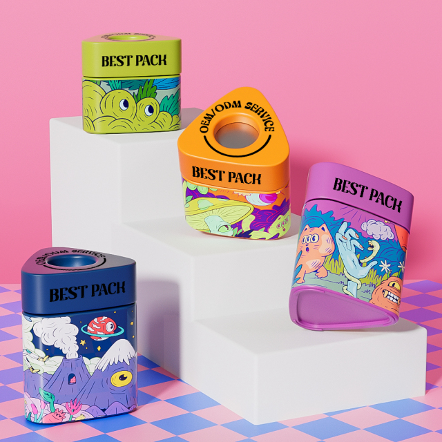 Wholesale jar cannibus bottles of marijuana in glass bottles pop vac jar