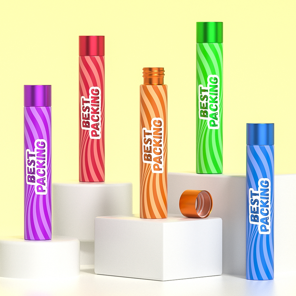 Borosilicate Glass Tube Doob Cigarettes Container With Child Resistant Lid