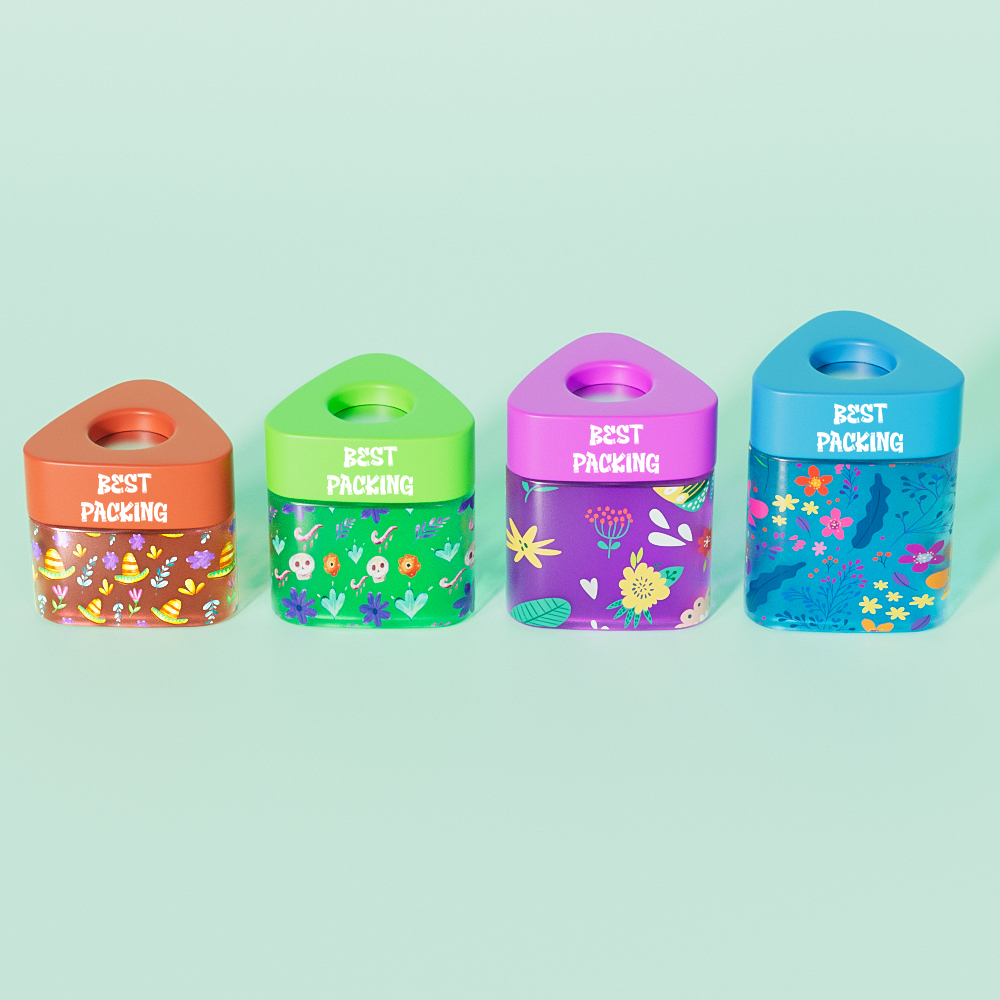 Hot selling cannabis packaging bottles pop vac jar with child proof caps wholesale