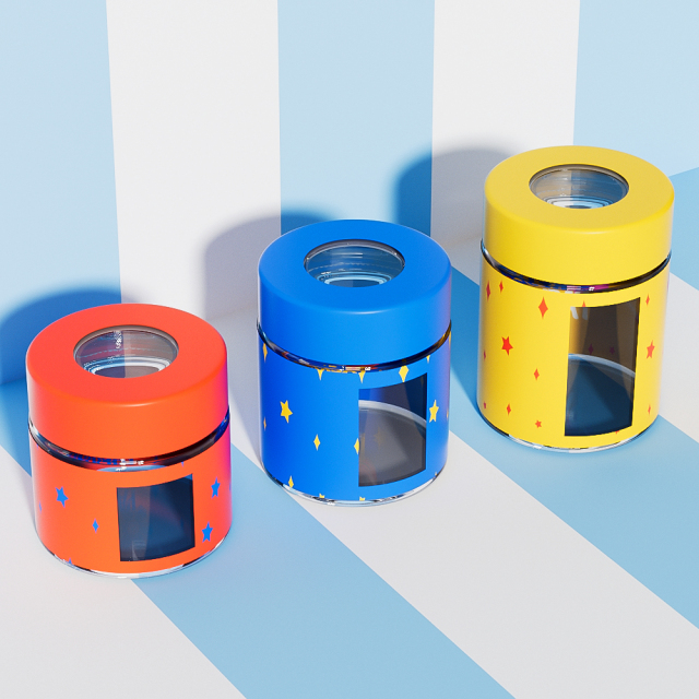 One item, two uses! Multi-functional glass bottle with magnifying glass cover