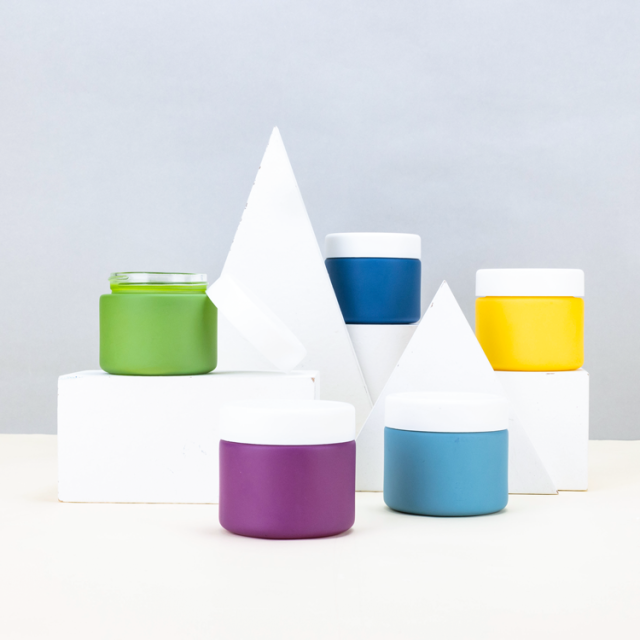 Frosted glass cosmetic jars​