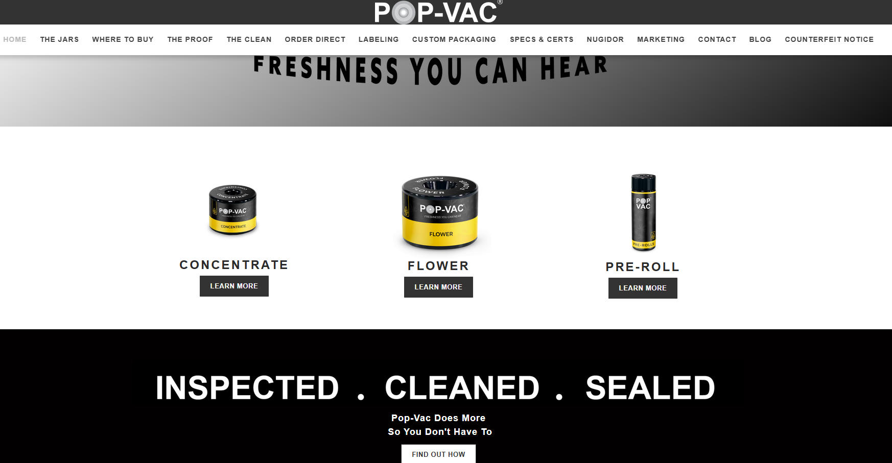 pop vac jar website