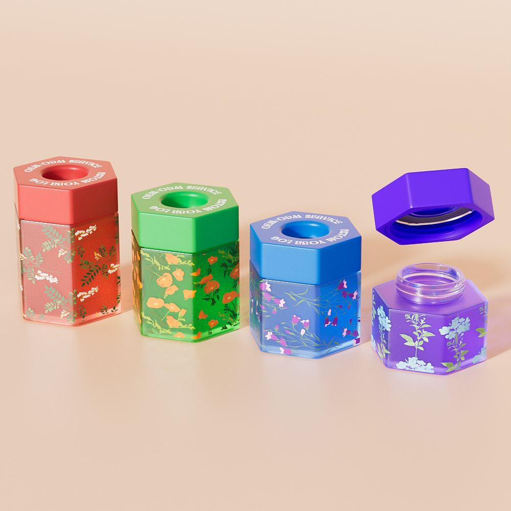 Best Cannabis Storage Can Wholesale Customization Exclusive Color Exclusive Size pop vac hexagon jar