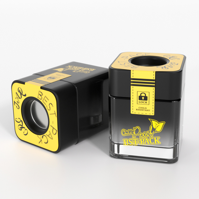 Labels Pop-Vac Concentrate ORIGINAL Container Jar concentrate cbd oil Refillable Storage Vacuum jar