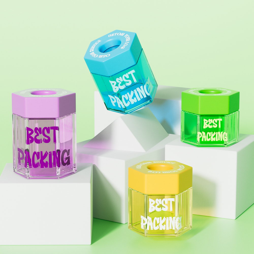 Customized silicate glass tube packaging products pop vac jar for cannabis cigarettes pre roll container