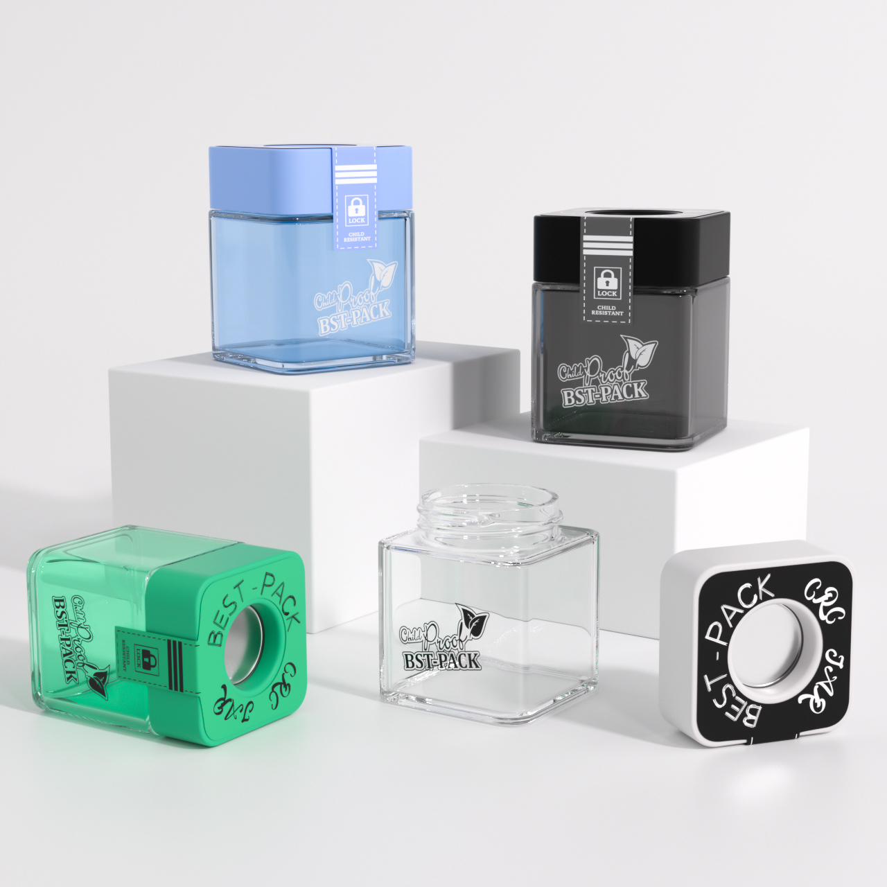 Cannabis specific storage tank: Pop Vac vacuum glass bottle