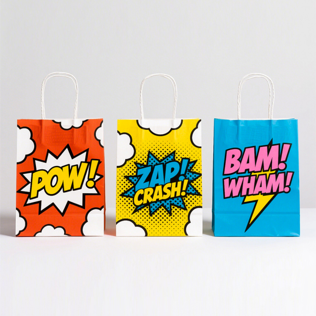 Plain kraft paper gift bag: with a pure texture, versatile for holiday gifts