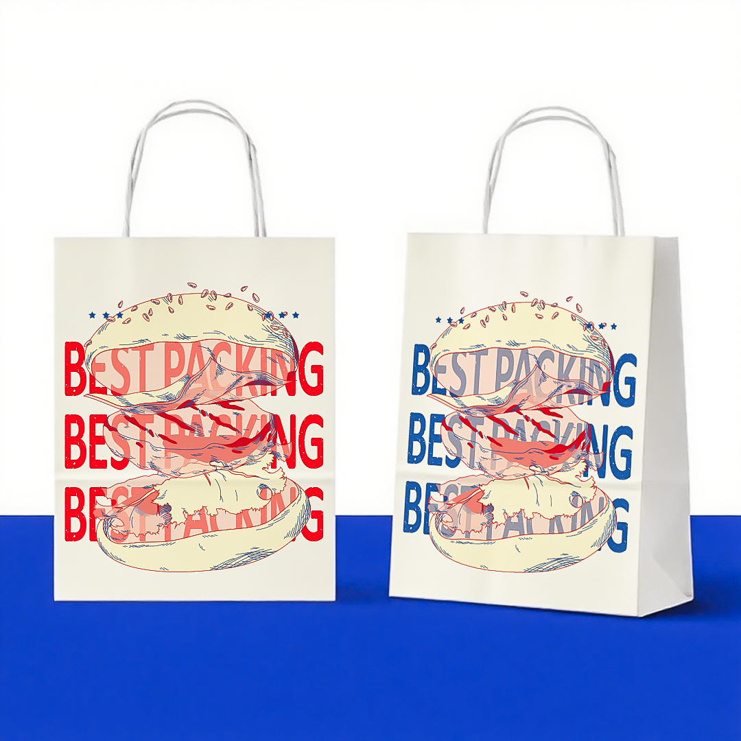 Plain kraft paper gift bag: with a pure texture, versatile for holiday gifts