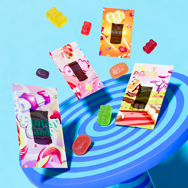 Selected ingredients, traditional craftsmanship, delicious inheritance in sealed bags of cannabis candy