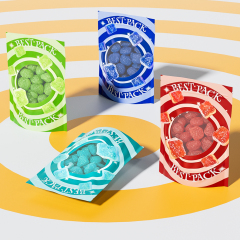Selected ingredients, traditional craftsmanship, delicious inheritance in sealed bags of cannabis candy