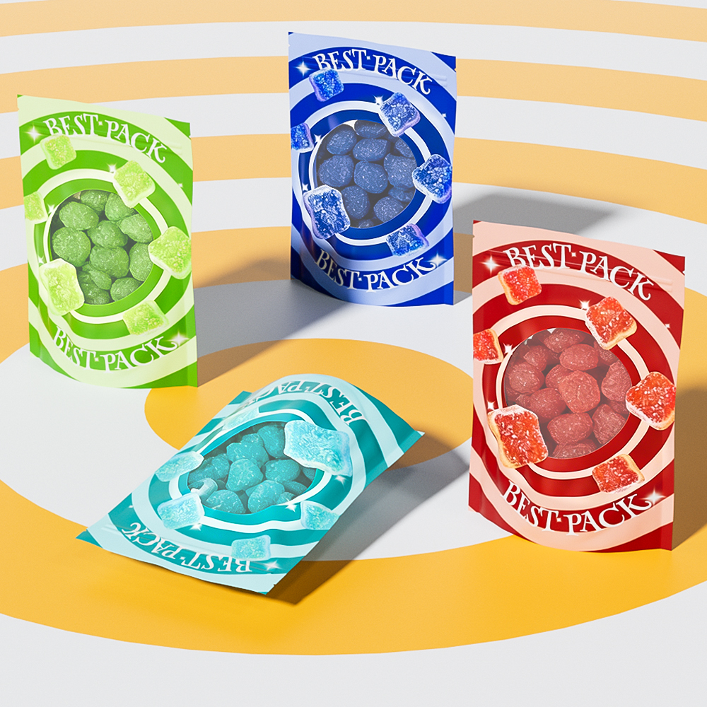 Sealed packaging of cannabis candy, perfect combination of high-quality wheat and sesame