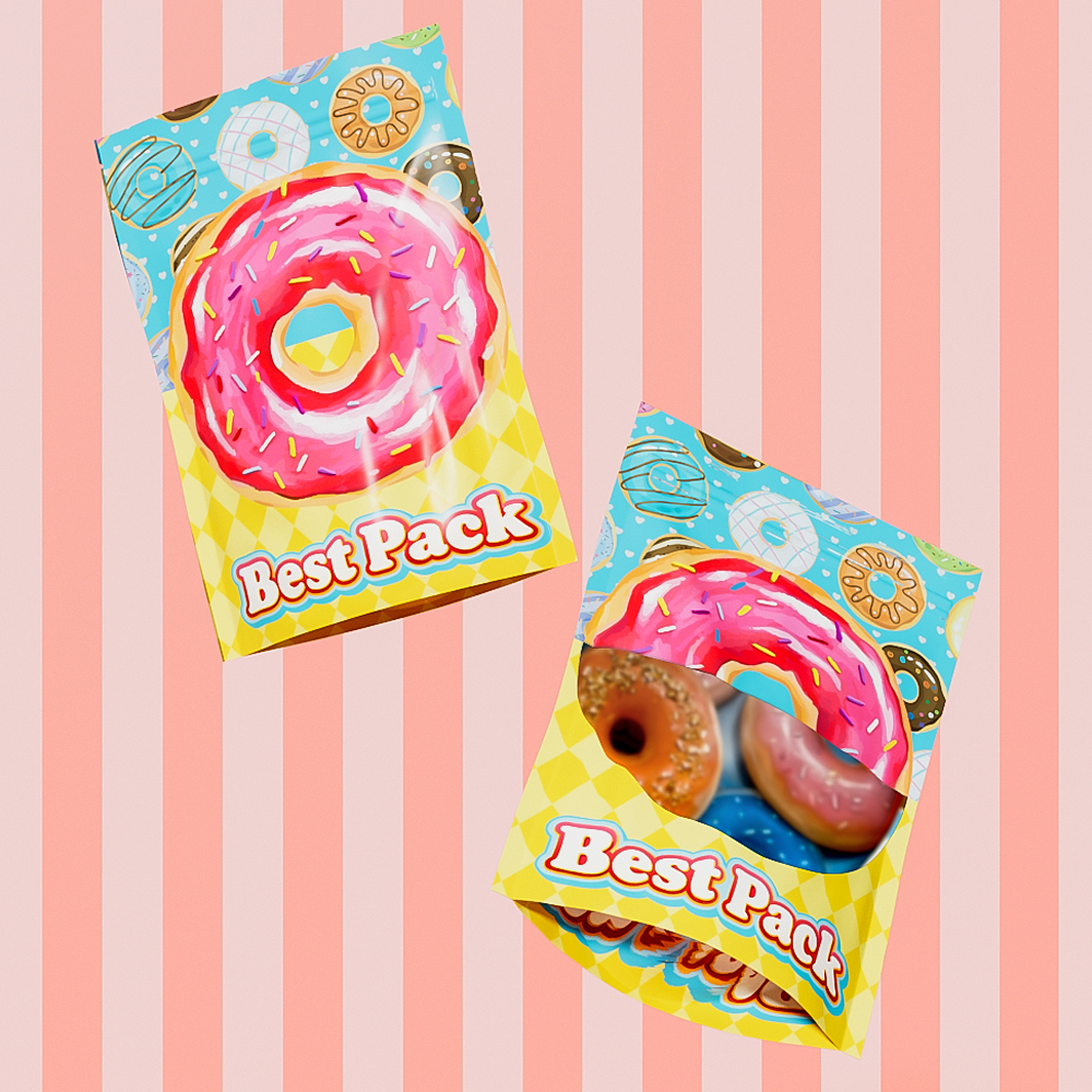Sealed packaging of cannabis candy, perfect combination of high-quality wheat and sesame