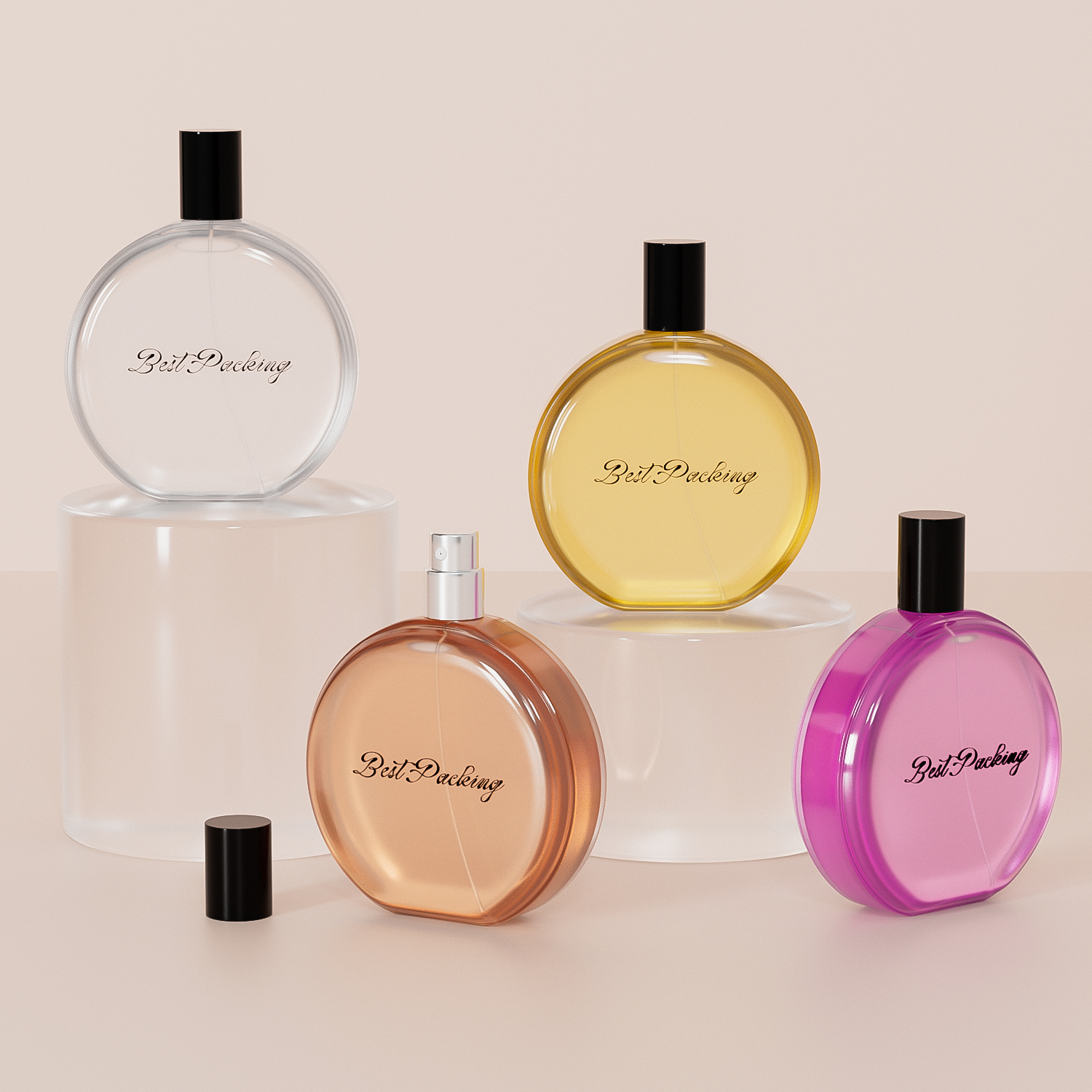 Sealed fragrance: high borosilicate high-quality perfume glass bottle