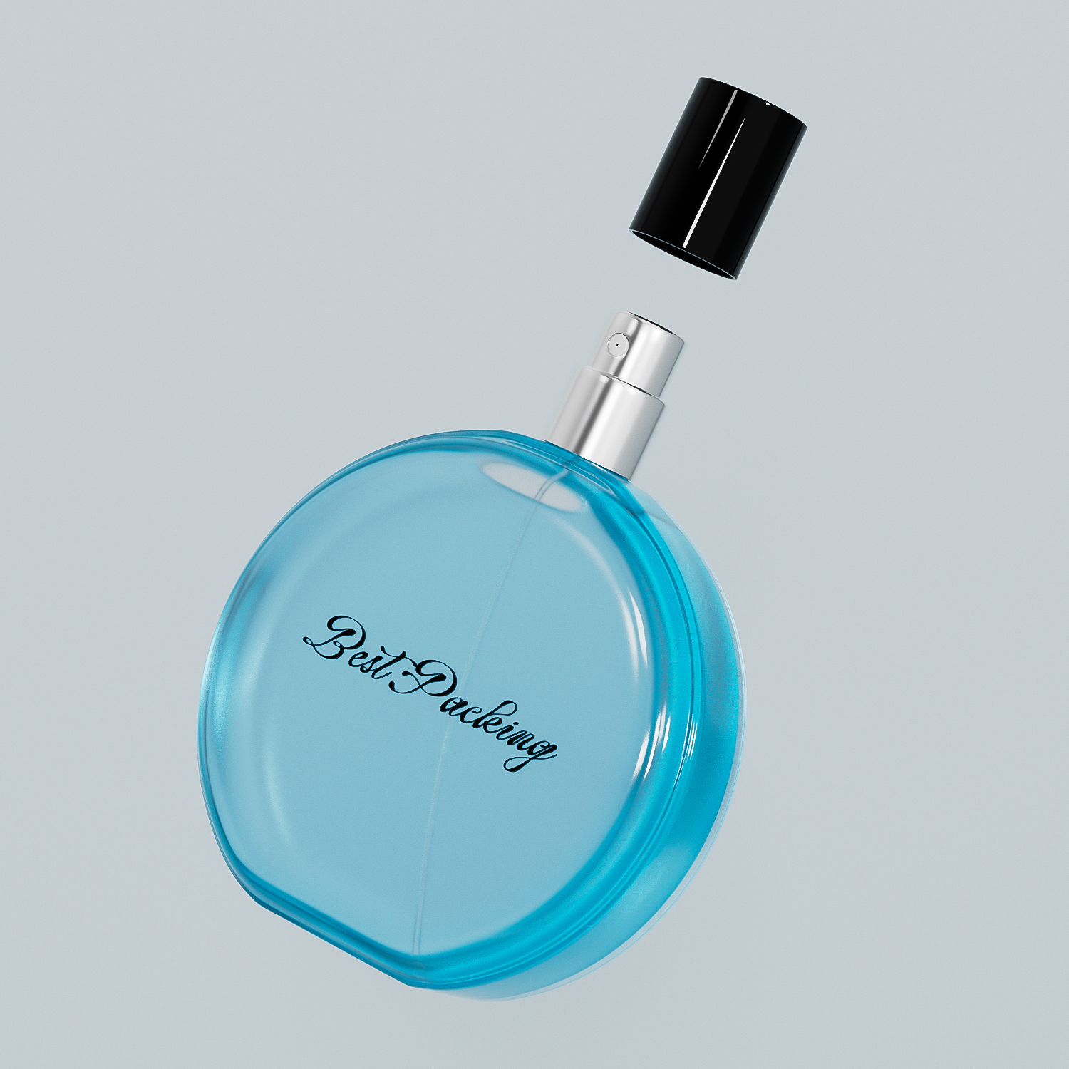 Sealed fragrance: high borosilicate high-quality perfume glass bottle