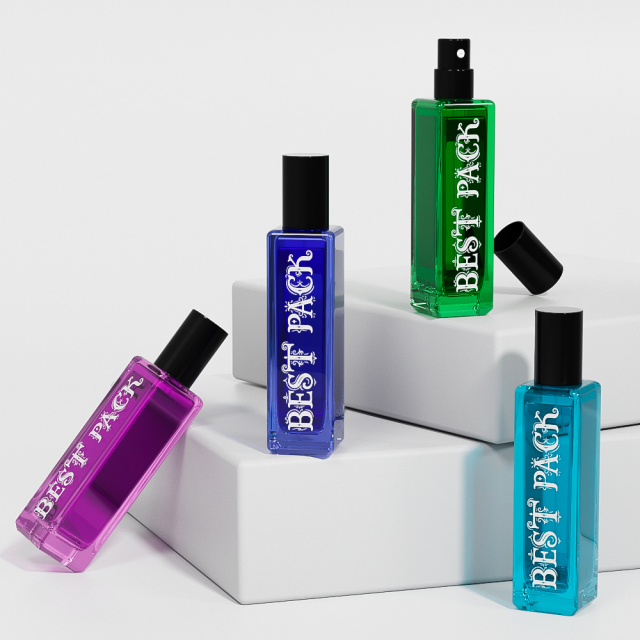 Mini perfume refill bottle, compact and portable, for replenishing fragrance anytime without burden