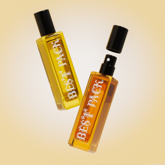 Mini perfume refill bottle, compact and portable, for replenishing fragrance anytime without burden