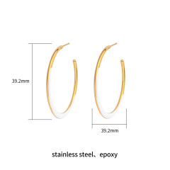18K GOLD WHITE (DOUBLE SIDE)