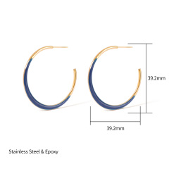 18K GOLD NAVY BLUE