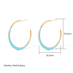 18K GOLD LIGHT BLUE