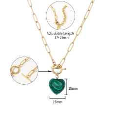 18K GOLD MALACHITE