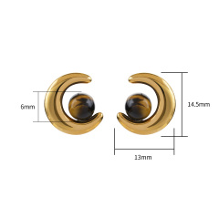 18K GOLD TIGER EYE