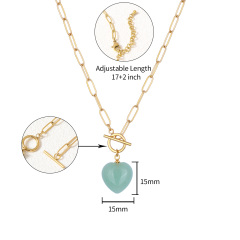 18K GOLD GREEN AVENTURINE