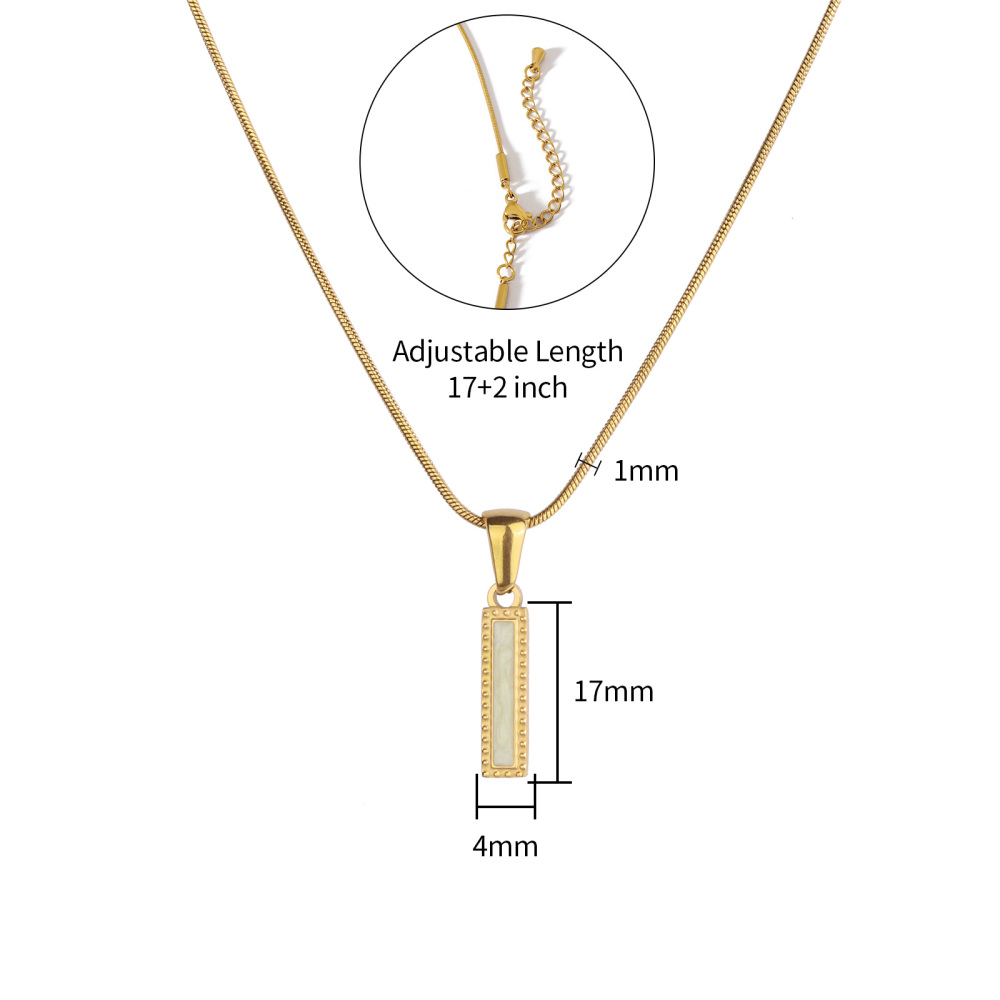 Colorful 18K Gold Plated Enamel Initial Pendant Necklace