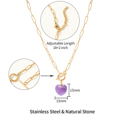 18K GOLD AMETHYST