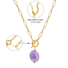 18K GOLD AMETHYST
