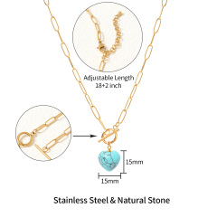 18K GOLD TURQUOISE