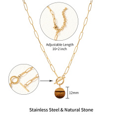 18K GOLD TIGER EYE