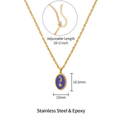18K GOLD BLUE STAR