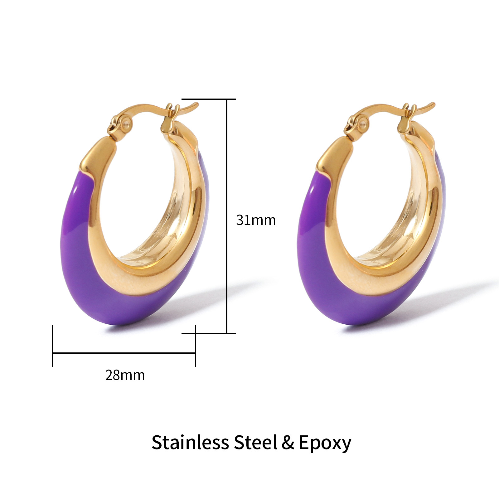 Bohemian Gold Stainless Steel Earrings in Multiple Chic Styles