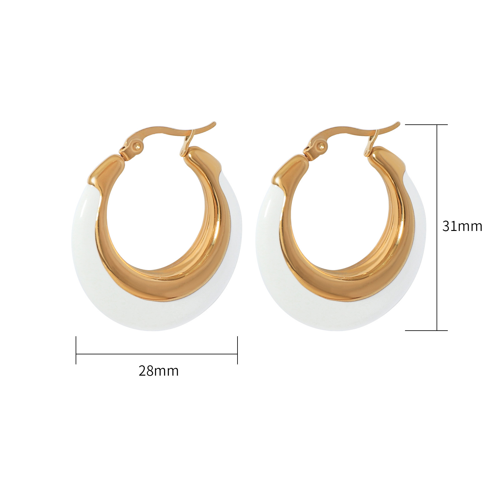 Bohemian Gold Stainless Steel Earrings in Multiple Chic Styles