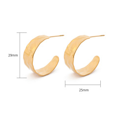 18K GOLD HAMMERED