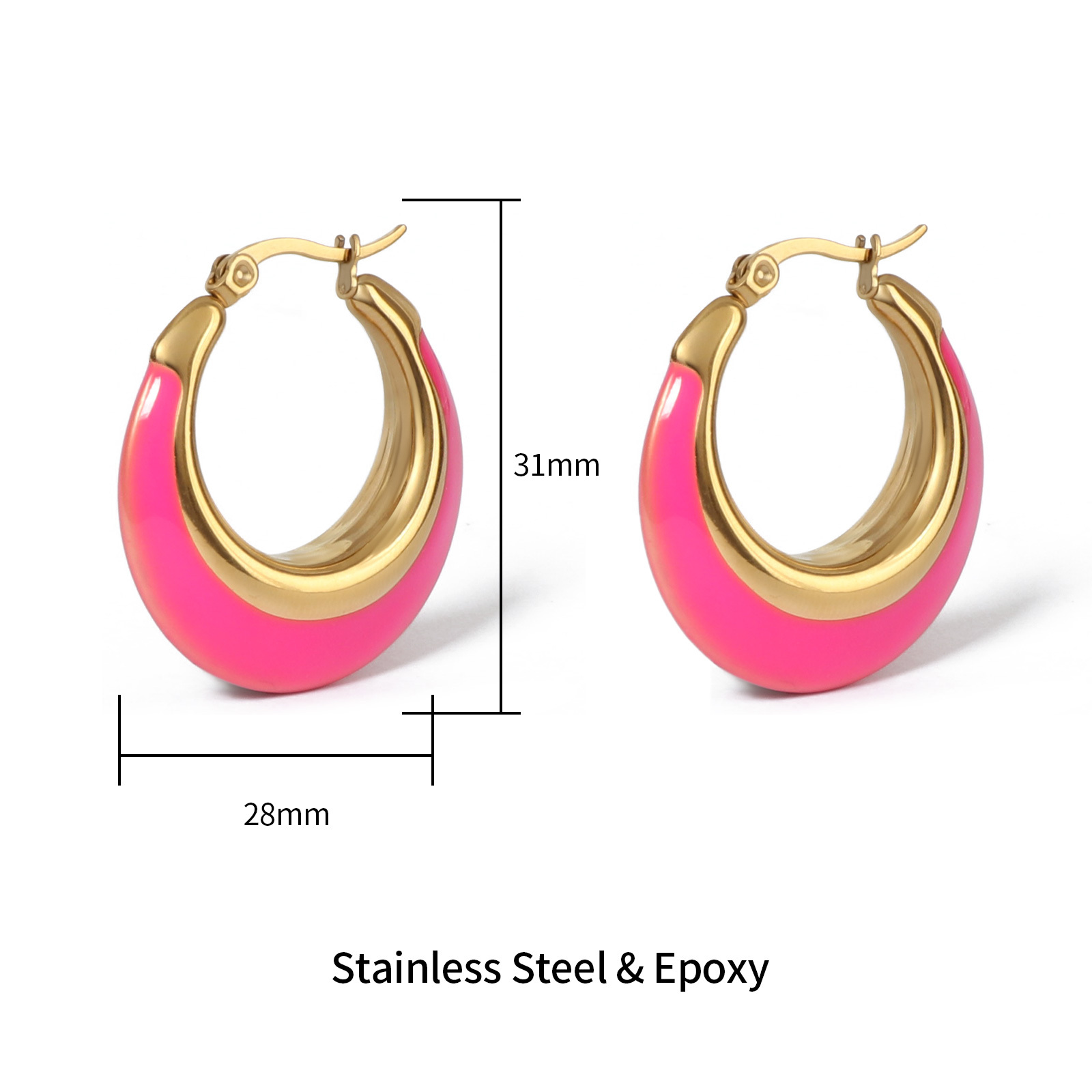 Bohemian Gold Stainless Steel Earrings in Multiple Chic Styles