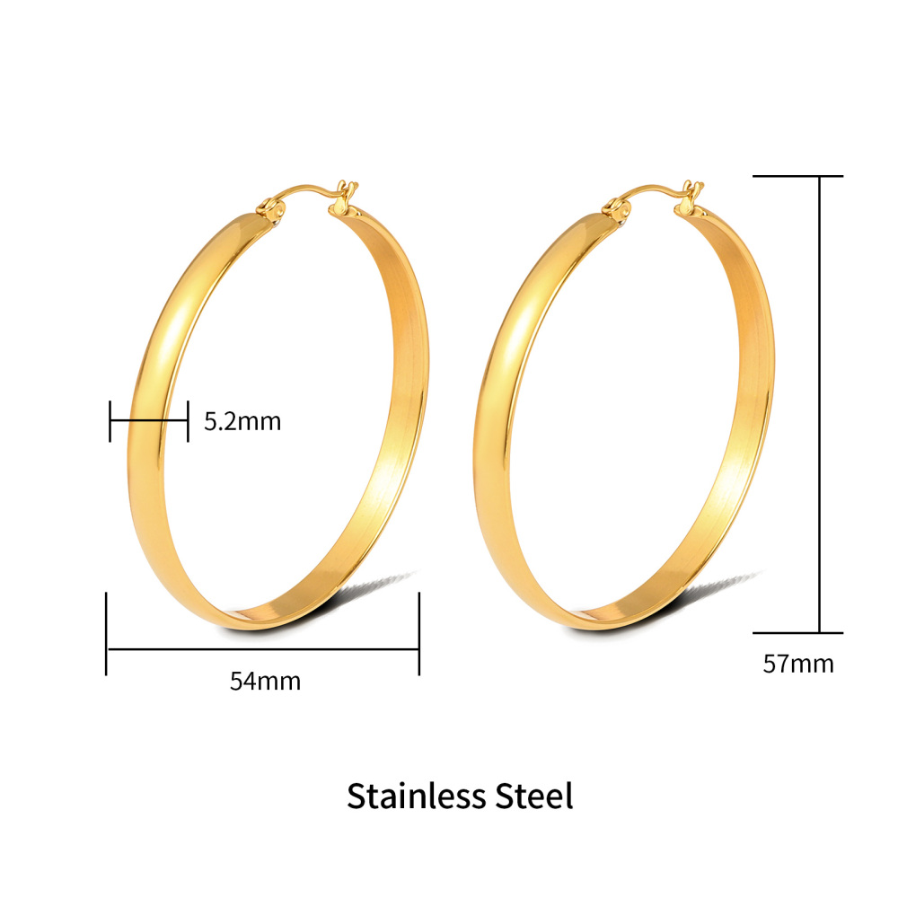 Various Styles Stainless Steel Gold Hoop Earrings for Everyday Chic