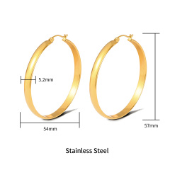 18K GOLD SINGLE HOOP(WATERPROOF)