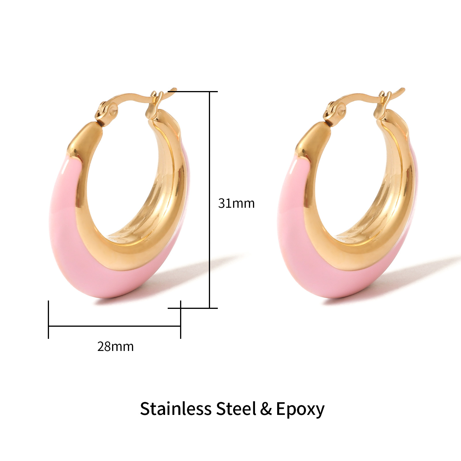 Bohemian Gold Stainless Steel Earrings in Multiple Chic Styles