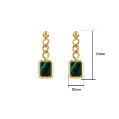 18K GOLD MALACHITE