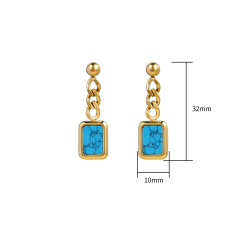 18K GOLD TURQUOISE