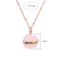 18K GOLD ROSE QUARTZ