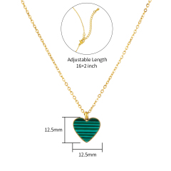 18K GOLD MALACHITE