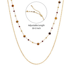 18K GOLD TIGER EYE