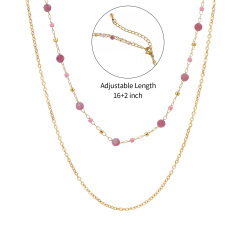 18K GOLD PINK TOURMALINE