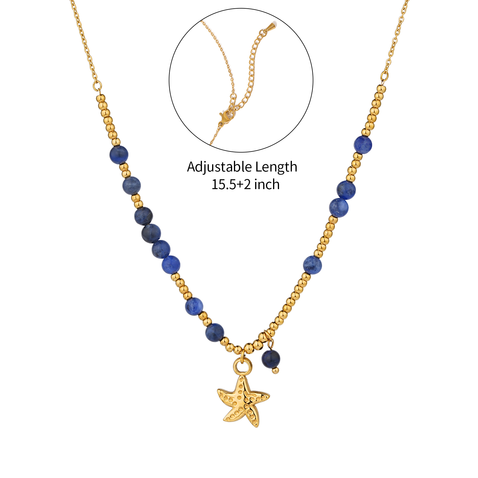 Vibrant Natural Stone Bead Necklaces with Ocean Breeze