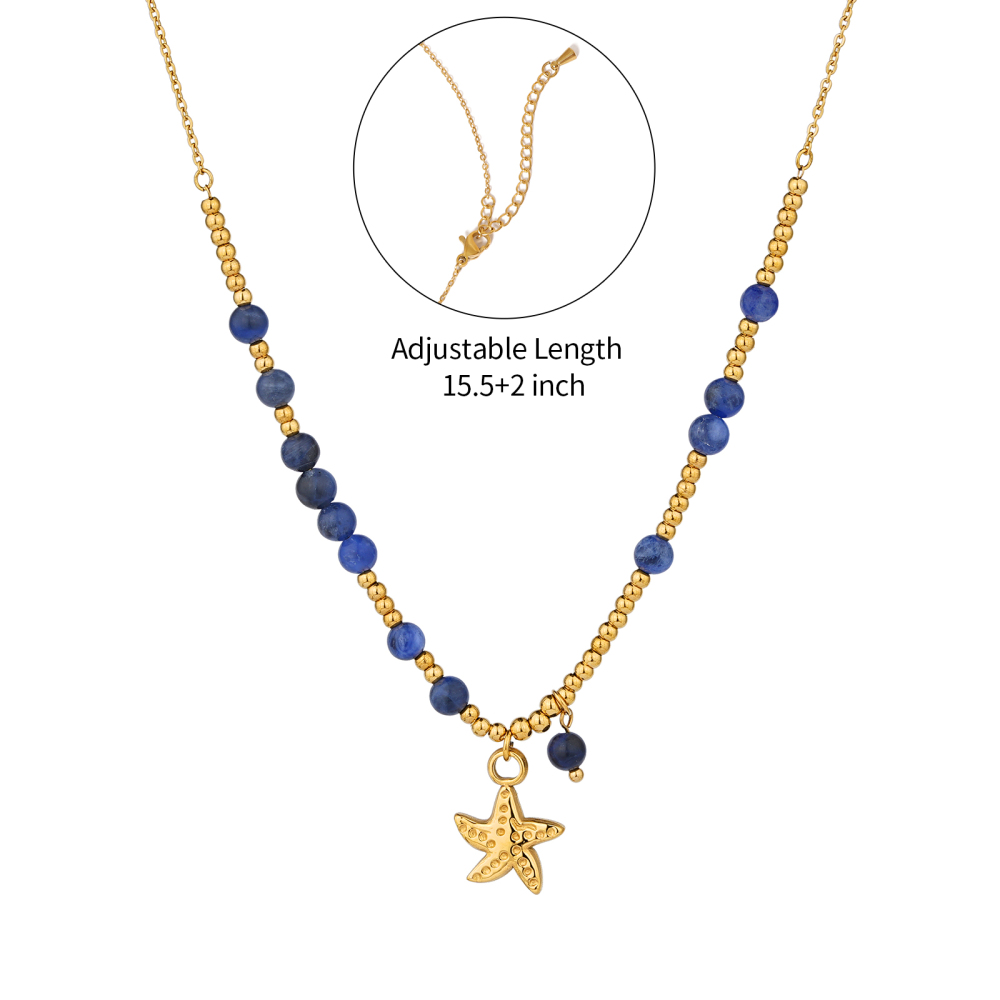 Vibrant Natural Stone Bead Necklaces with Ocean Breeze