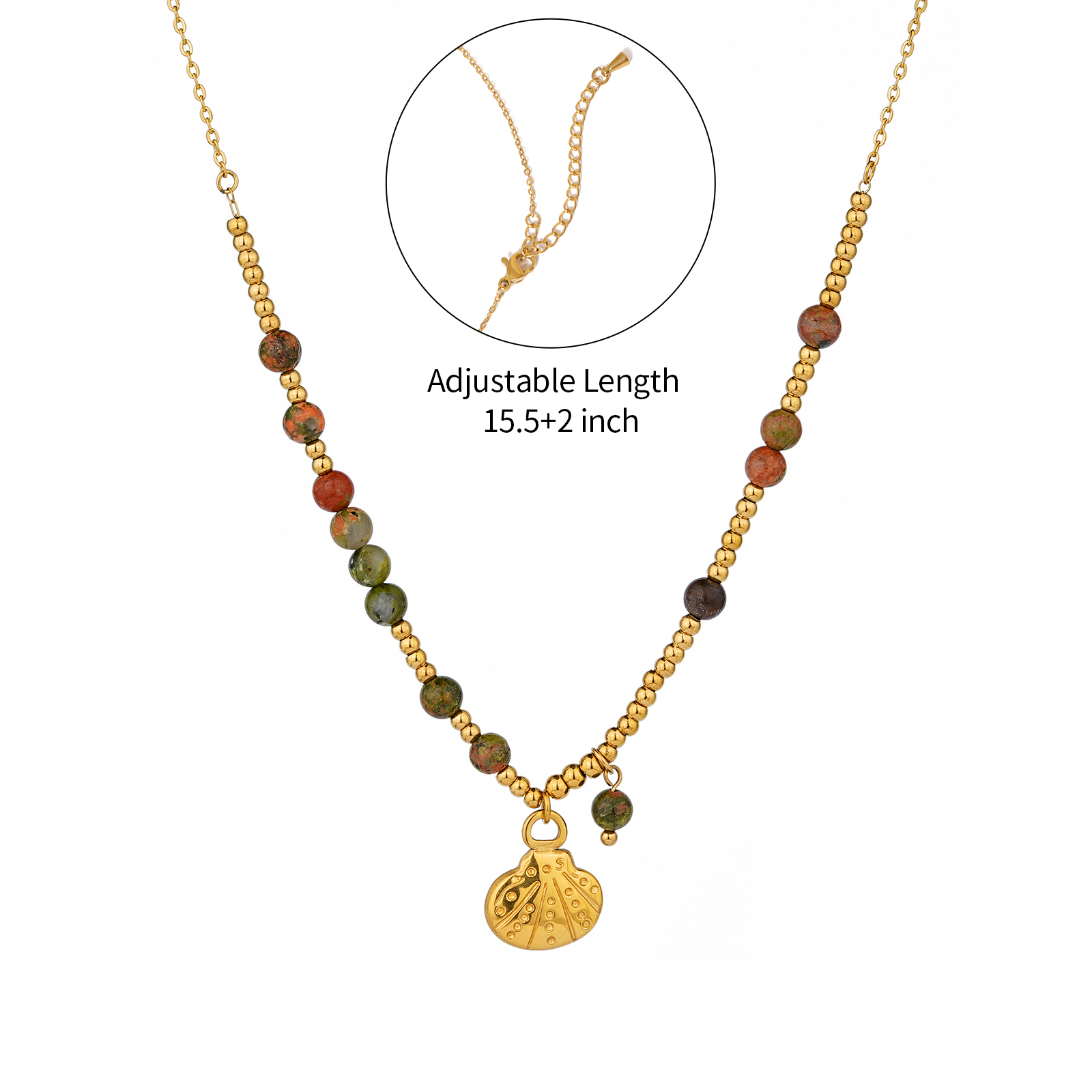 Vibrant Natural Stone Bead Necklaces with Ocean Breeze